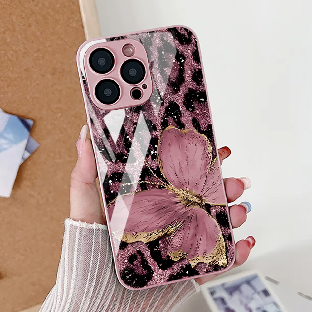 Phone Cases Online - Butterfly Leopard Print Phone Case For
