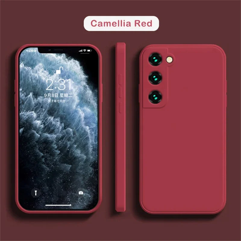 Phone Cases Burga - Soft Liquid Silicone Cover Case For