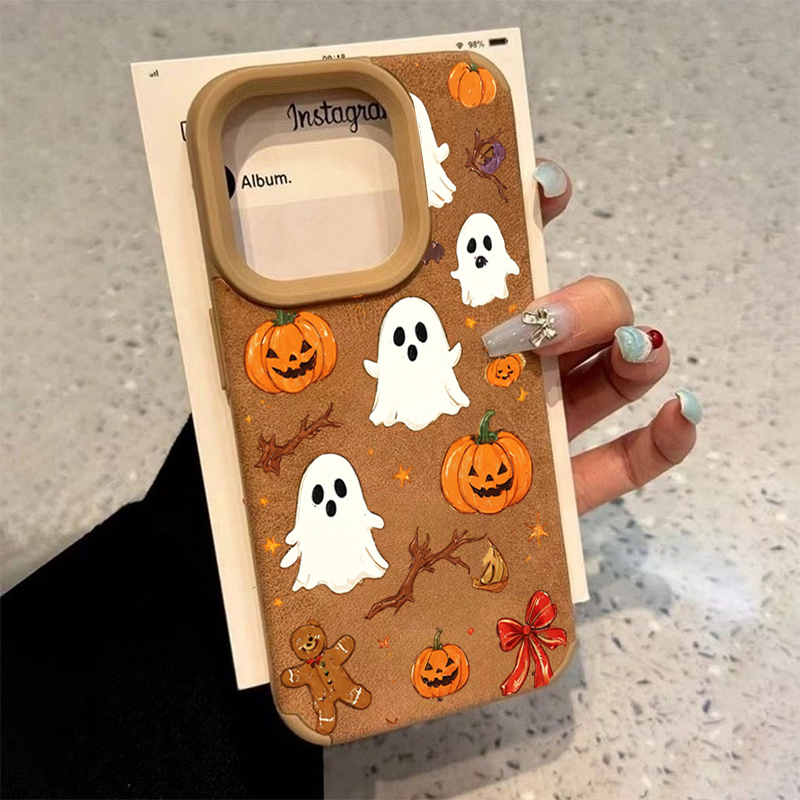 Phone Cases Online - Halloween Cute Pumpkin Ghost Phone Case