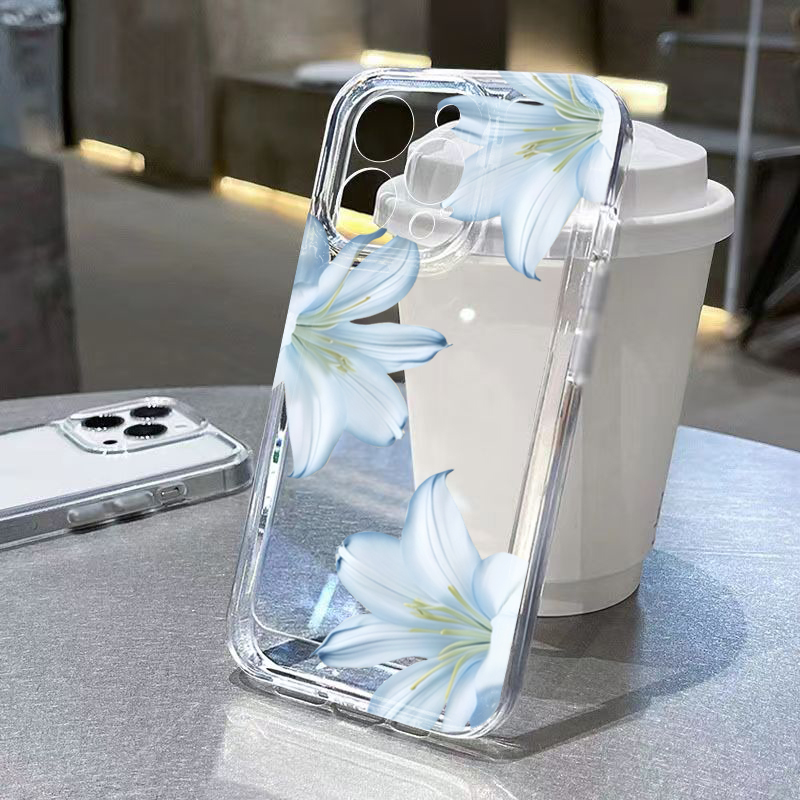 Phone Cases Online - Fashion Exquisite White Lily Flower Phone
