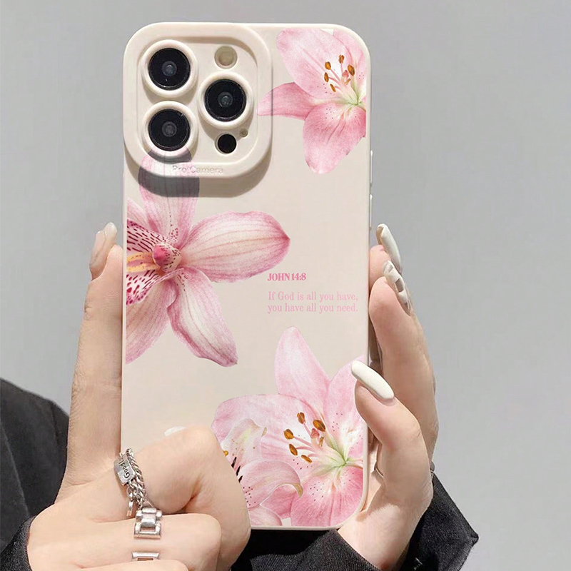 Blue Floral Painted Silicone I - Phone Cases Online ulasan dan harga