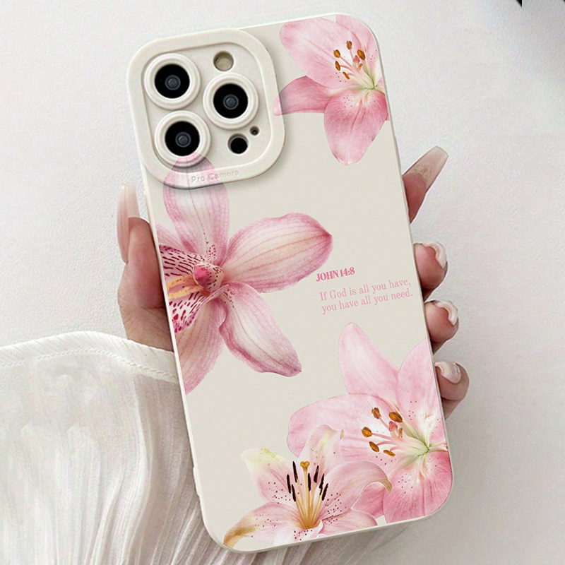 Blue Floral Painted Silicone I - Phone Cases Online ulasan dan harga