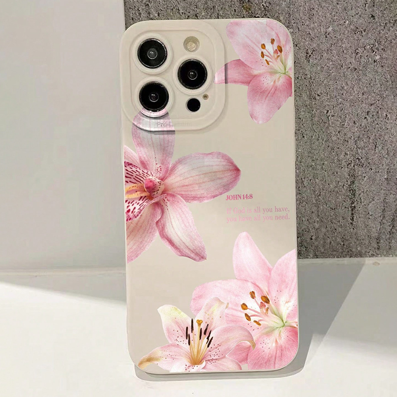 Blue Floral Painted Silicone I - Phone Cases Online ulasan dan harga