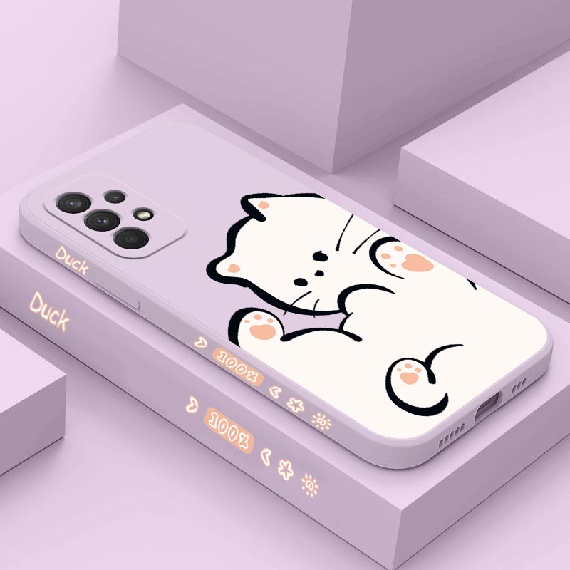 White Cloud Cat Silicone Phone - Phone Cases Burga ulasan dan harga