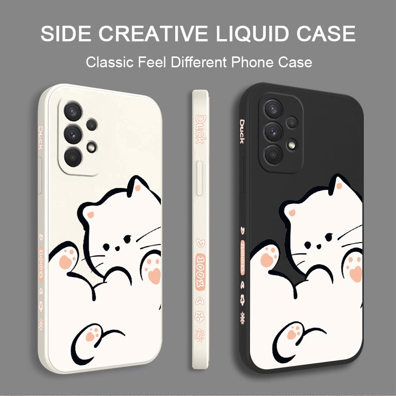 White Cloud Cat Silicone Phone - Phone Cases Burga ulasan dan harga