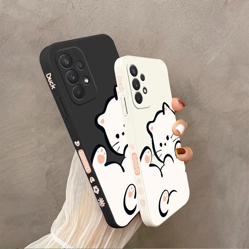 White Cloud Cat Silicone Phone - Phone Cases Burga ulasan dan harga