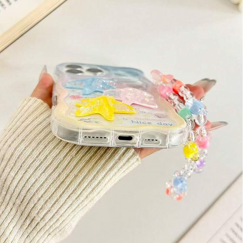 Cartoon Starfish Shell Transpa - Phone Cases With Charms ulasan dan harga