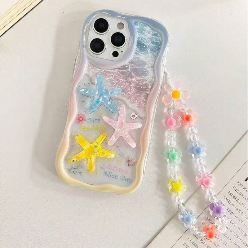 Cartoon Starfish Shell Transpa - Phone Cases With Charms ulasan dan harga