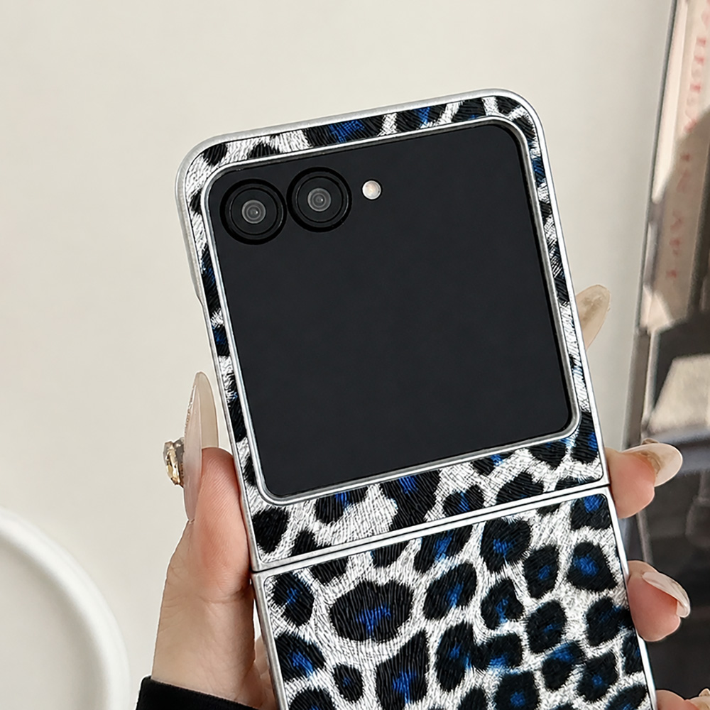 Leopard Print Folding Flip Pho - Phone Cases With Charms ulasan dan harga