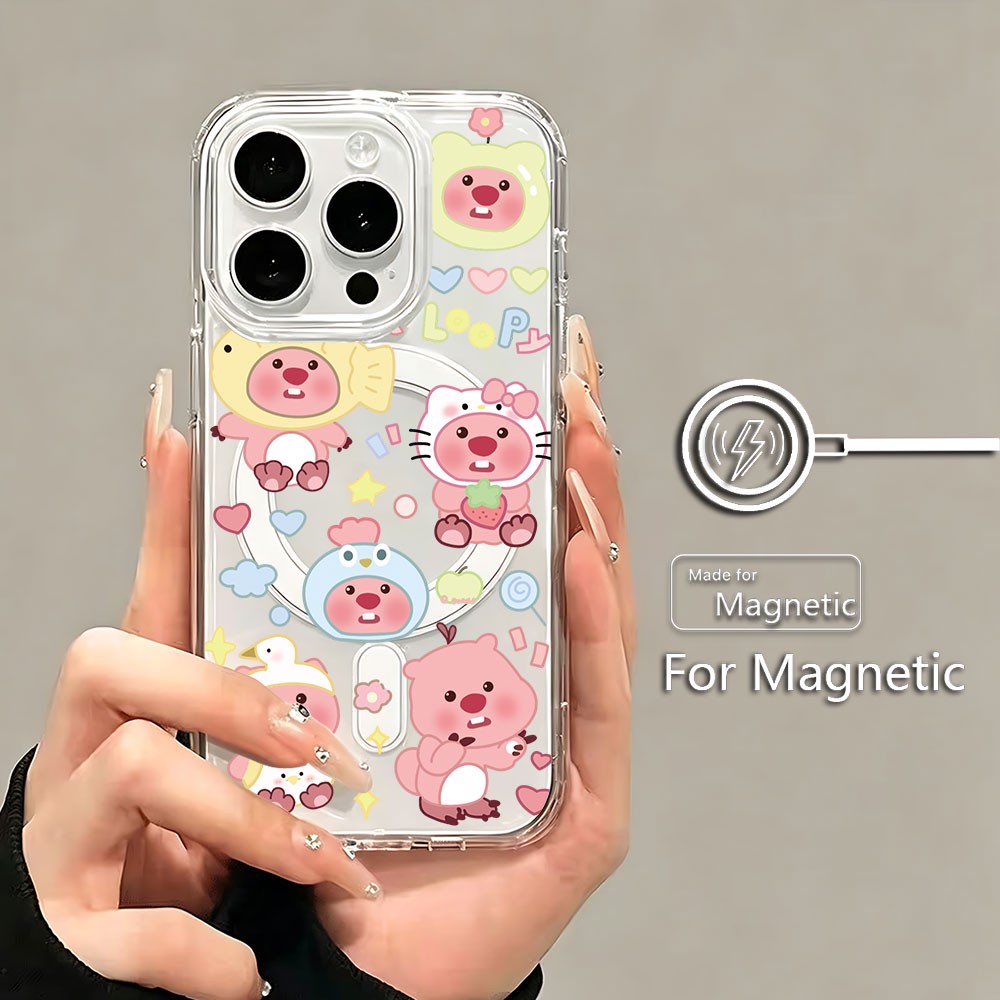 Pink Kawaii Loopys Magnetic Ph - Phone Cases Loopy ulasan dan harga
