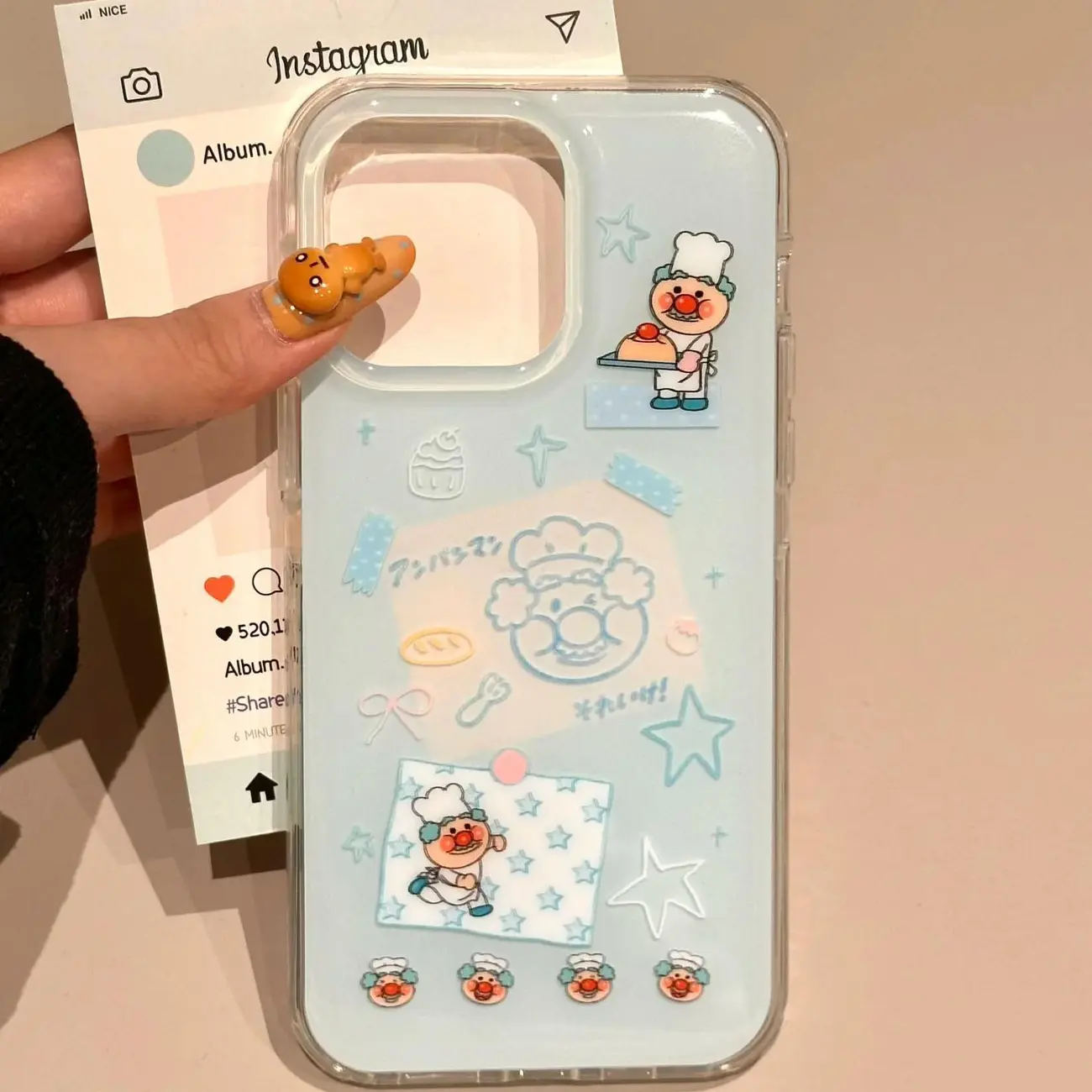 Korean Ins Blue Chef Old Man C - Phone Cases Kawaii ulasan dan harga