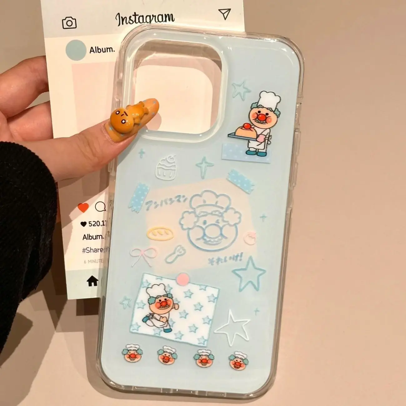 Korean Ins Blue Chef Old Man C - Phone Cases Kawaii ulasan dan harga