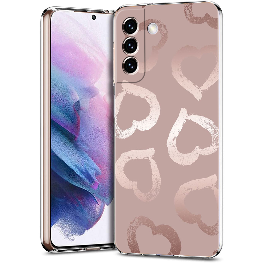 Gold Rose Love Heart Phone Cas - Phone Cases Burga ulasan dan harga