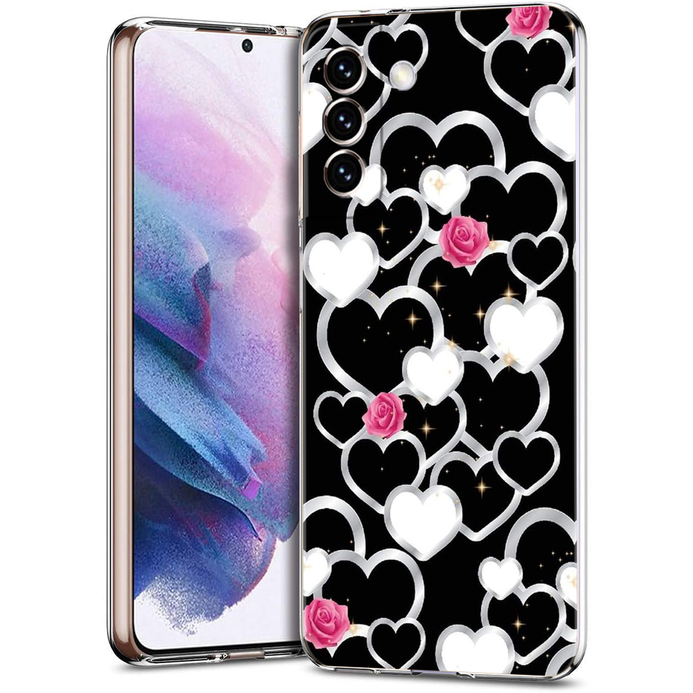 Gold Rose Love Heart Phone Cas - Phone Cases Burga ulasan dan harga