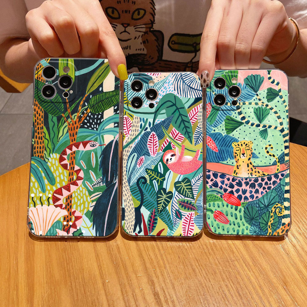 Tropical Jungle Print Leopard  - Phone Cases Zebra ulasan dan harga