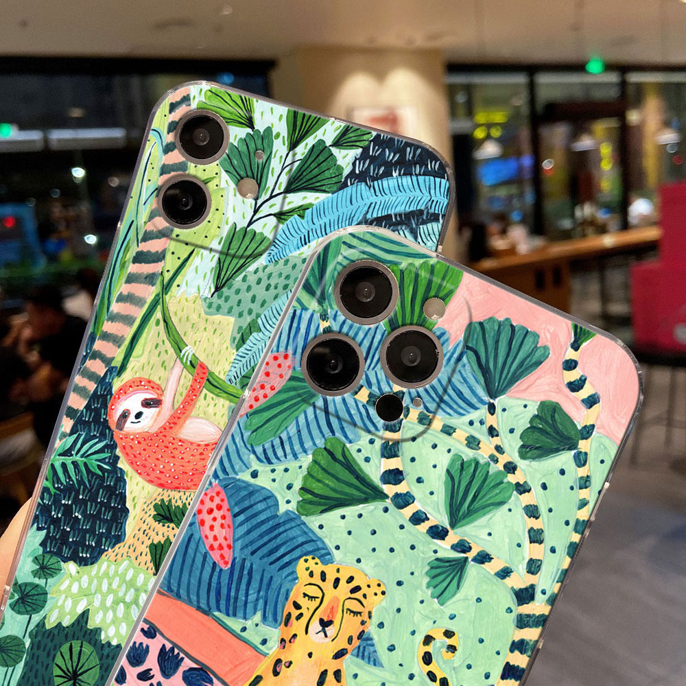 Tropical Jungle Print Leopard  - Phone Cases Zebra ulasan dan harga