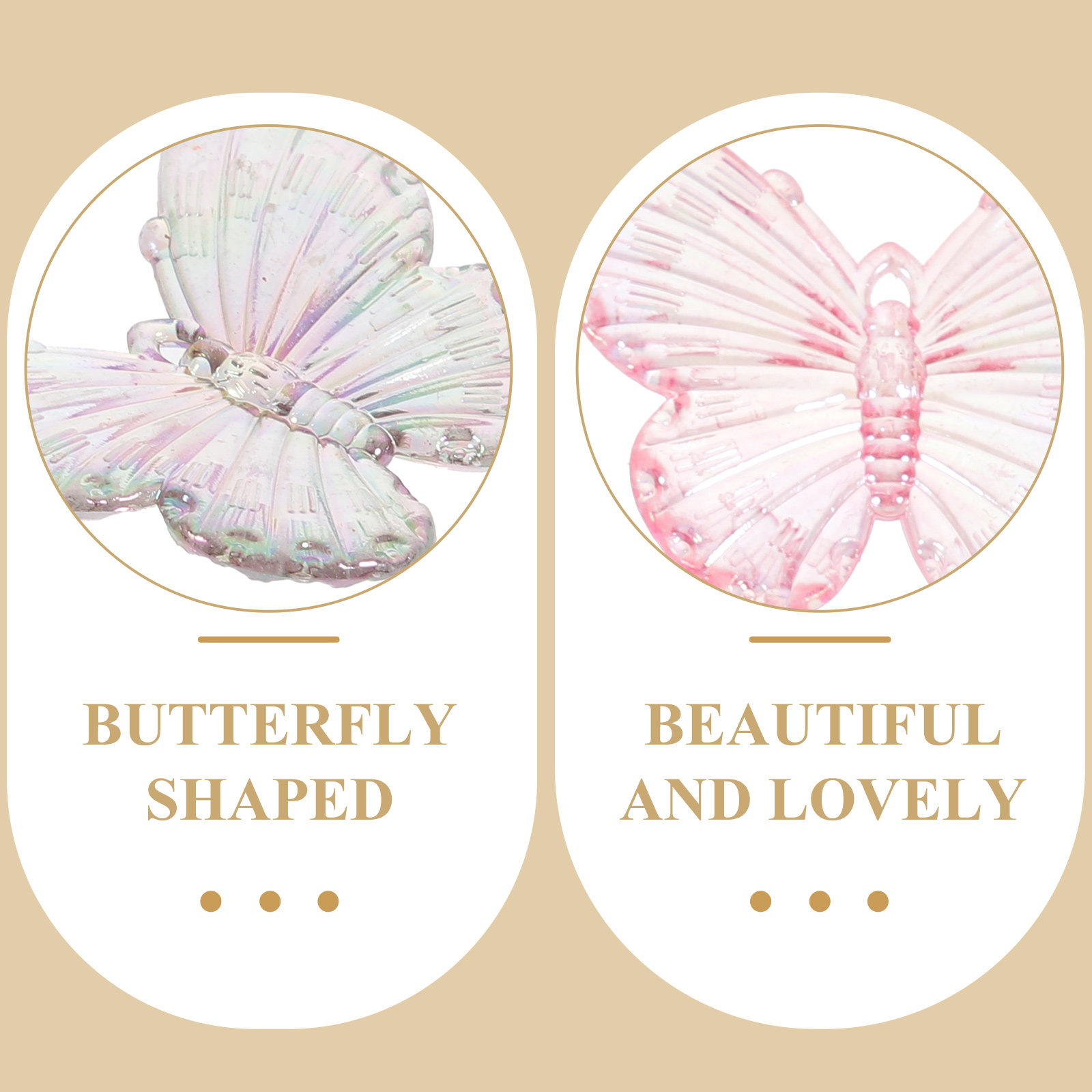 40Pcs Electroplated Butterfly  - Phone Cases With Charms ulasan dan harga