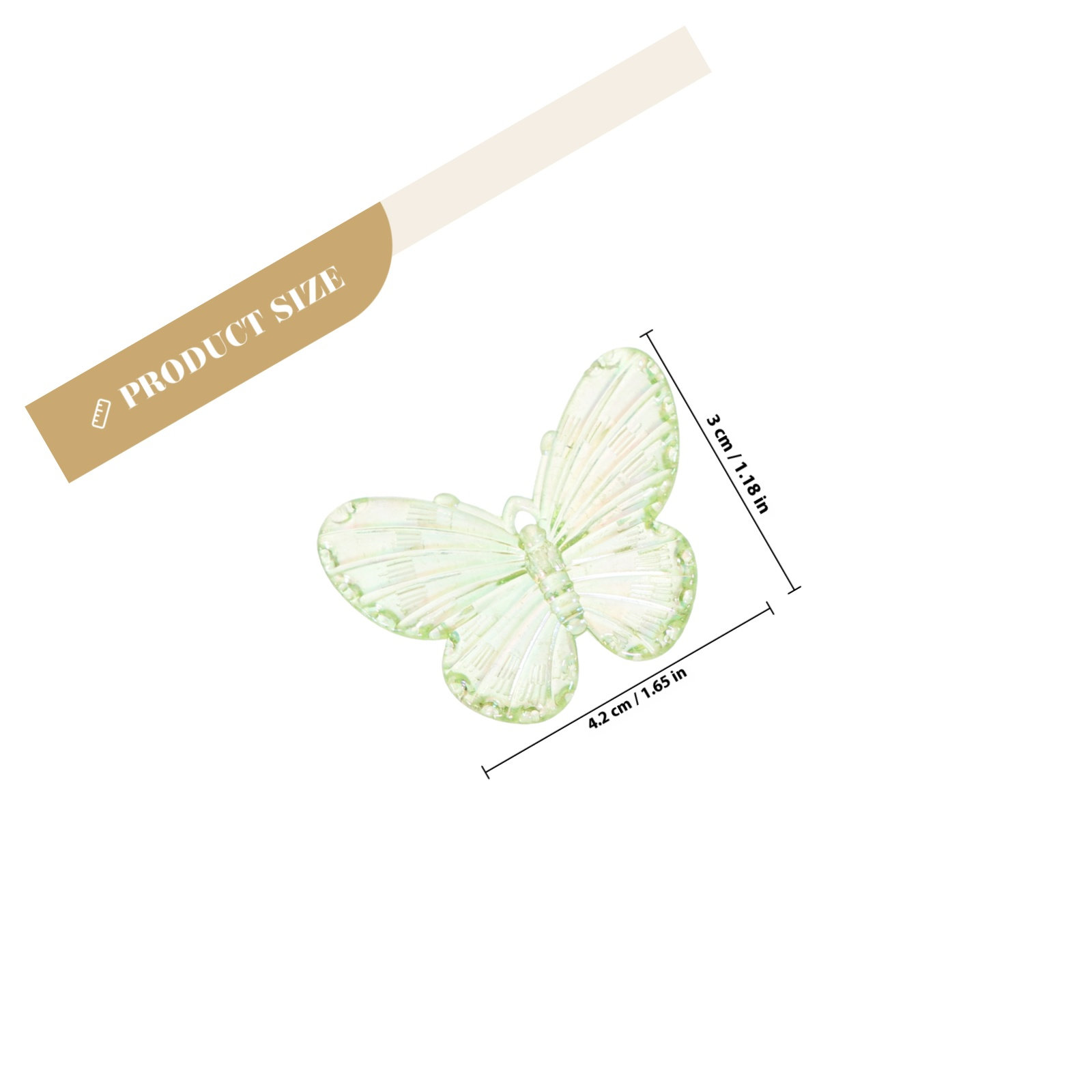 40Pcs Electroplated Butterfly  - Phone Cases With Charms ulasan dan harga