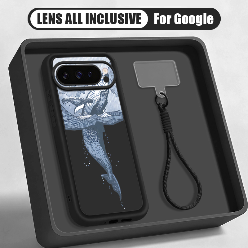 Humpback Whale Print Wrist Str - Phone Cases Google Pixel 9A ulasan dan harga