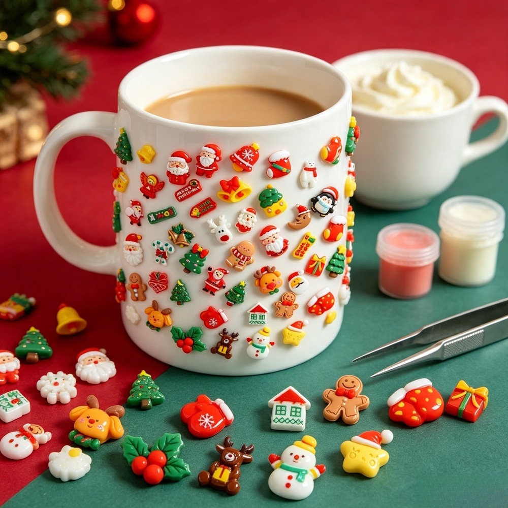 Christmas Cartoon Resin Charms - Phone Cases With Charms ulasan dan harga