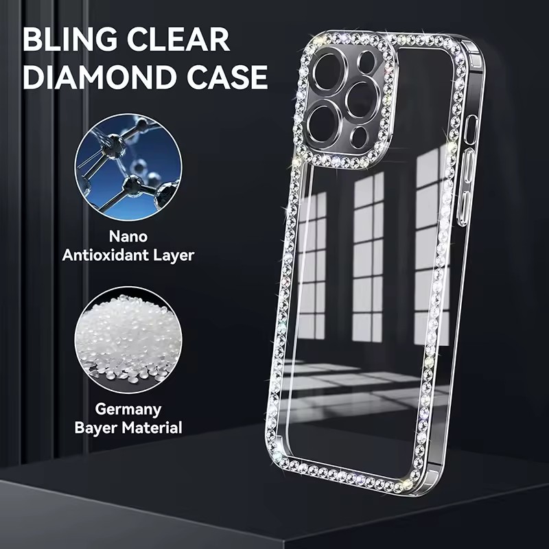 Glitter Bling Diamond Clear Ph - Phone Cases Loopy ulasan dan harga
