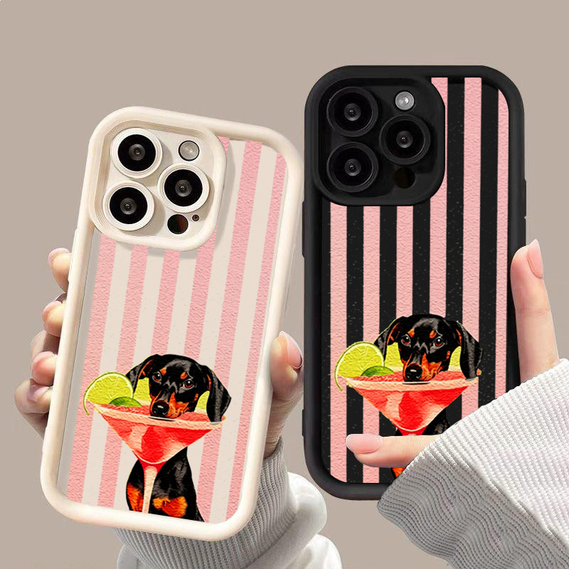 Cute Dog Striped Print Shockpr - Phone Cases Xiaomi 14T ulasan dan harga