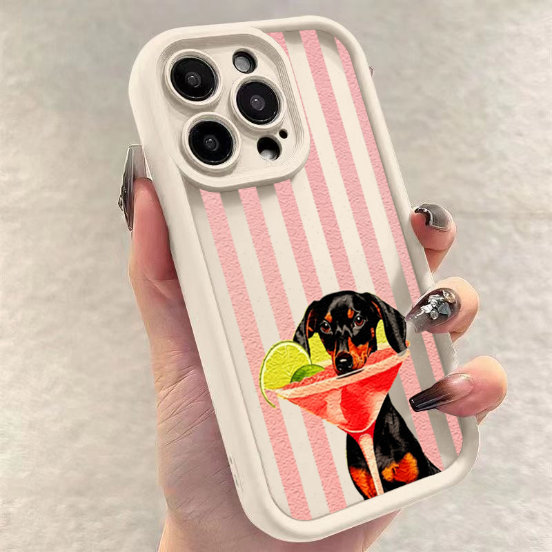 Cute Dog Striped Print Shockpr - Phone Cases Xiaomi 14T ulasan dan harga
