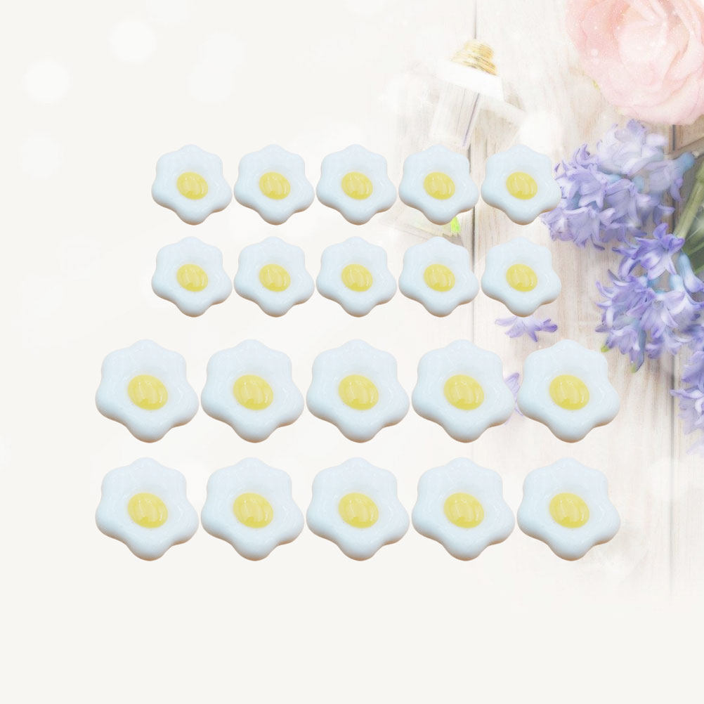 20Pcs Premium Resin Poached Eg - Phone Cases With Charms ulasan dan harga
