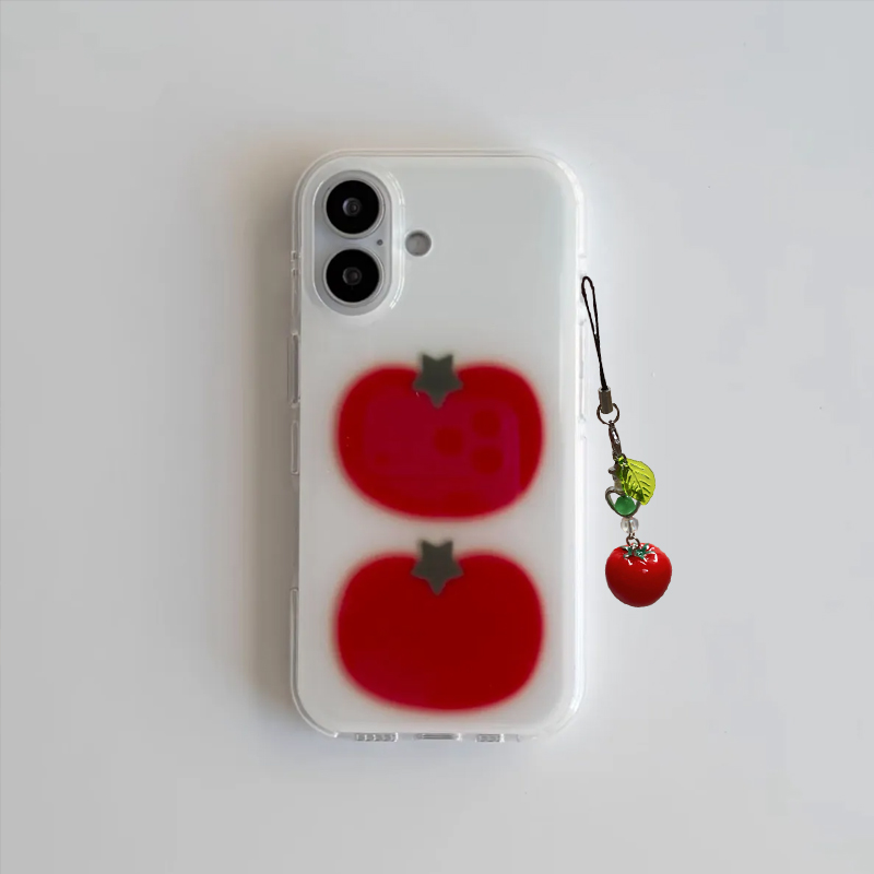 Korean Ins Two Ted Tomato Cart - Phone Cases Kawaii ulasan dan harga