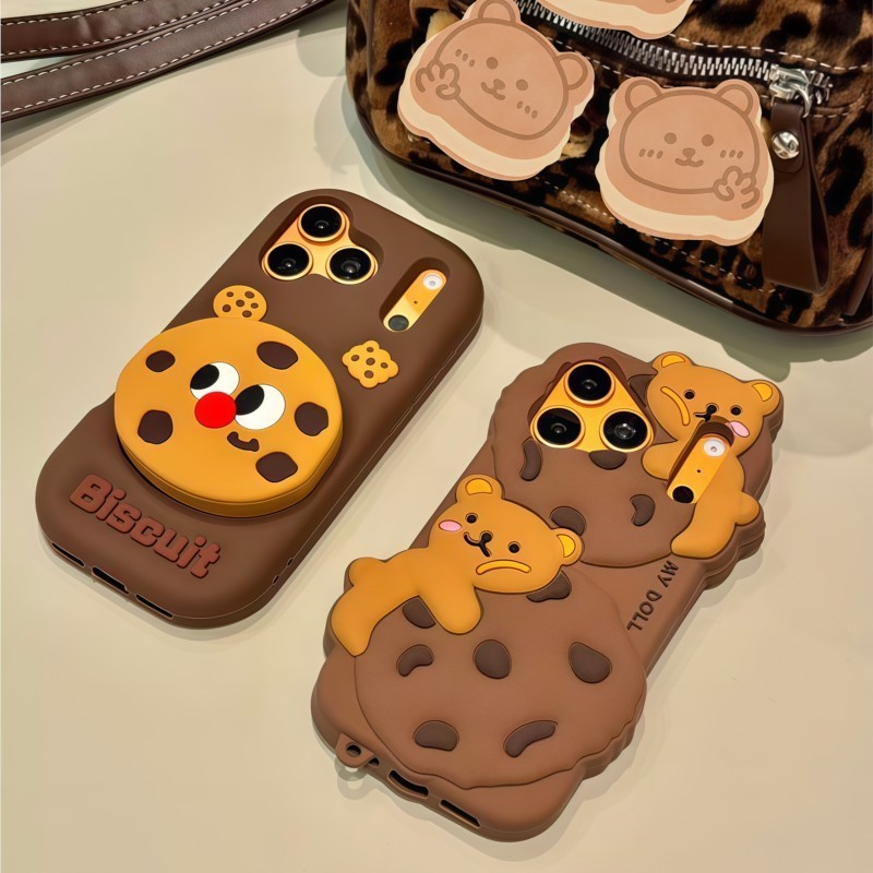 3D Cartoon Kawaii Biscuit Bear - Phone Cases Kawaii ulasan dan harga