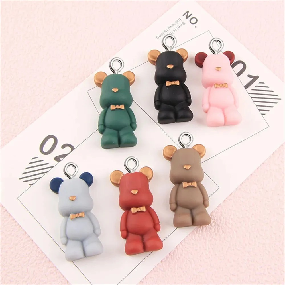 10pcs Kawaii Bow Bear Resin Pe - Phone Cases With Charms ulasan dan harga