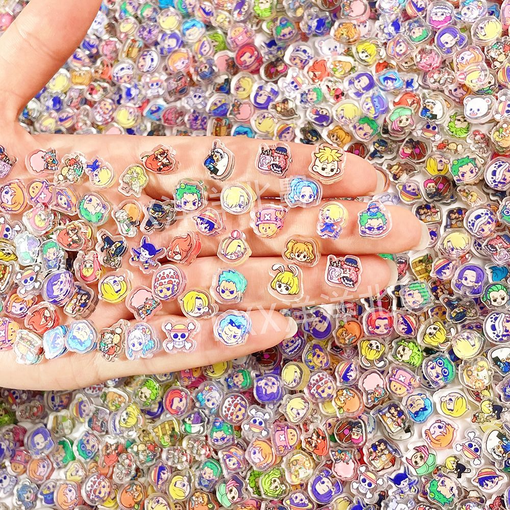 100 mini One Piece acrylic DIY - Phone Cases With Charms ulasan dan harga