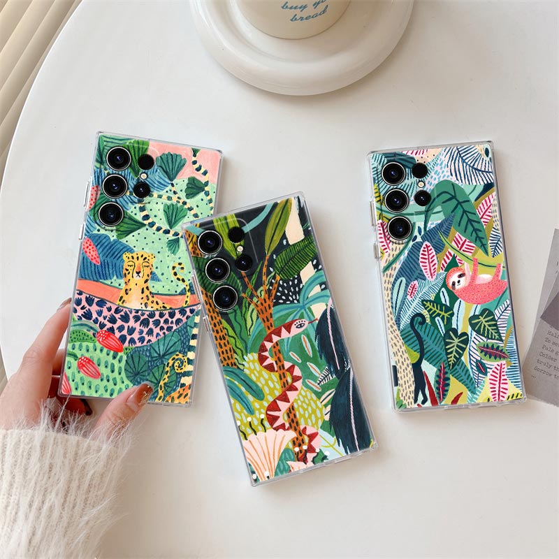 Tropical Jungle Print Leopard  - Phone Cases Zebra ulasan dan harga