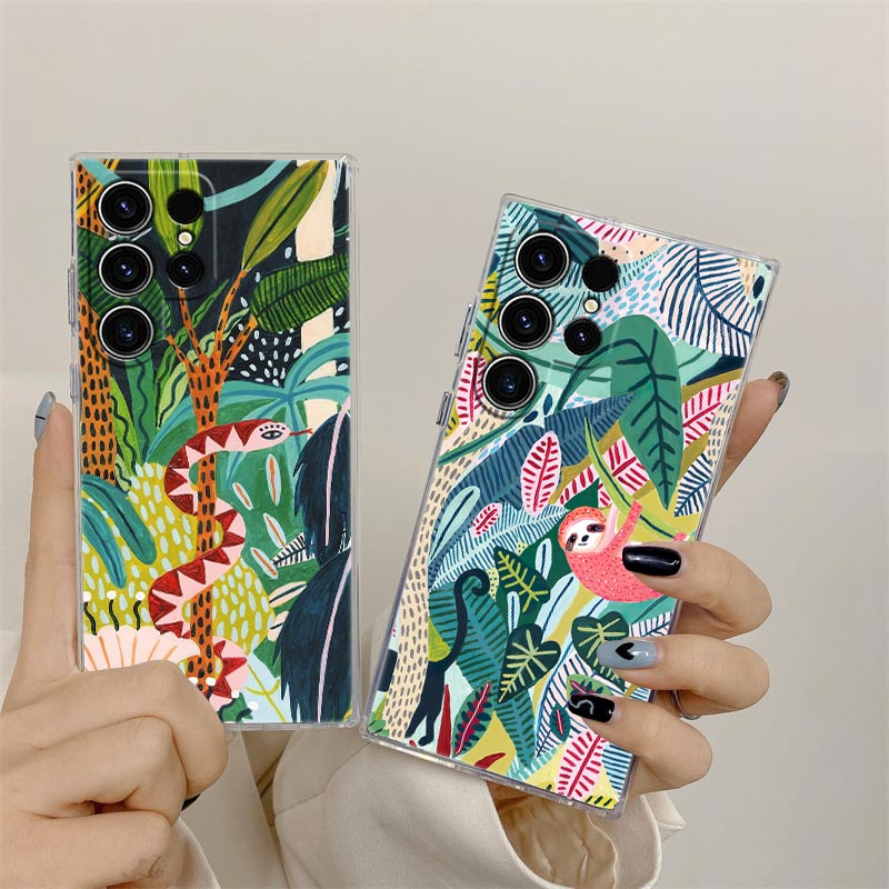 Tropical Jungle Print Leopard  - Phone Cases Zebra ulasan dan harga