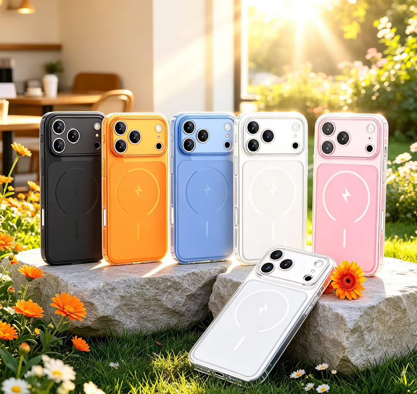 Shockproof Lightning Clear Col - Phone Cases Loopy ulasan dan harga