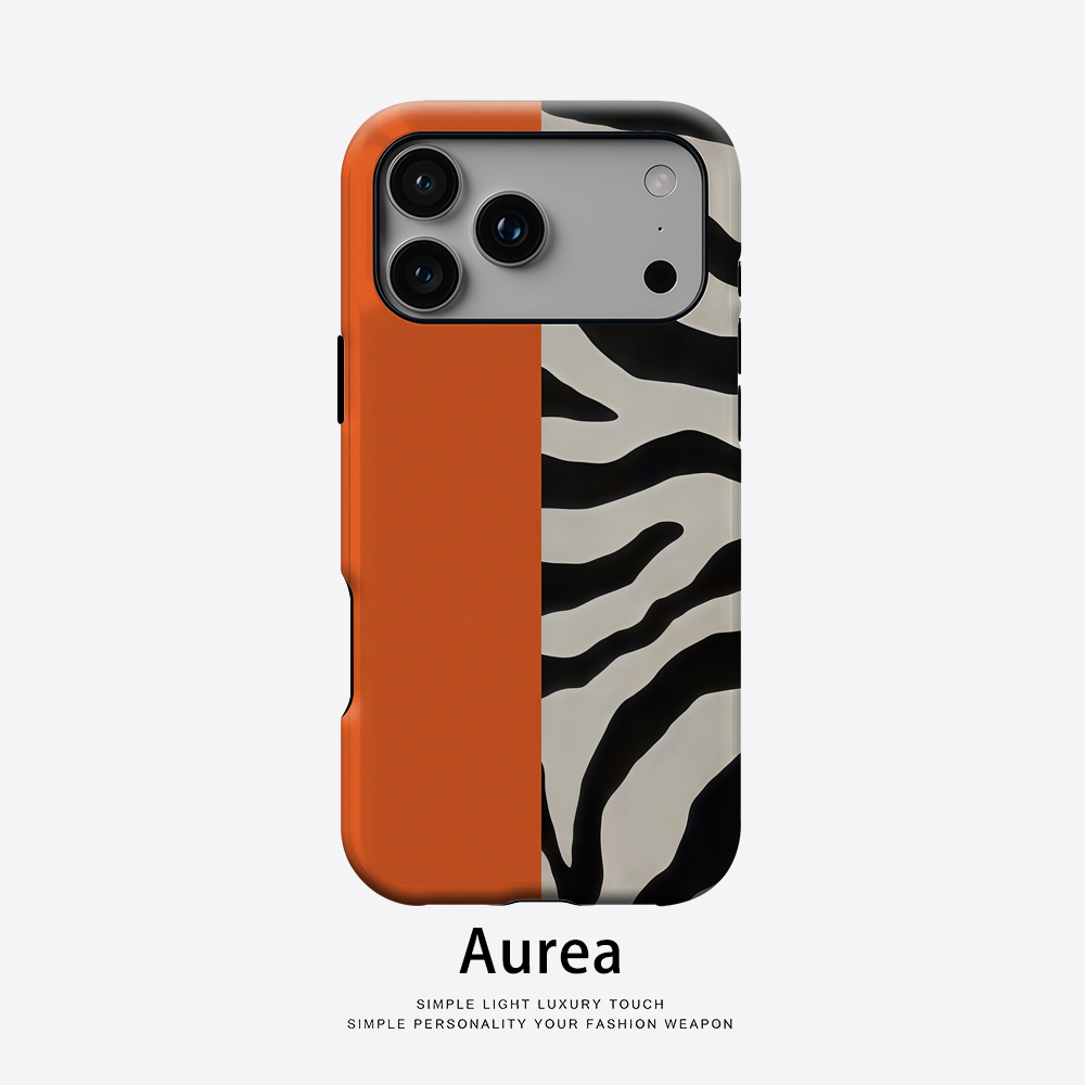 Orange Black Zebra Color Block - Phone Cases Zebra ulasan dan harga