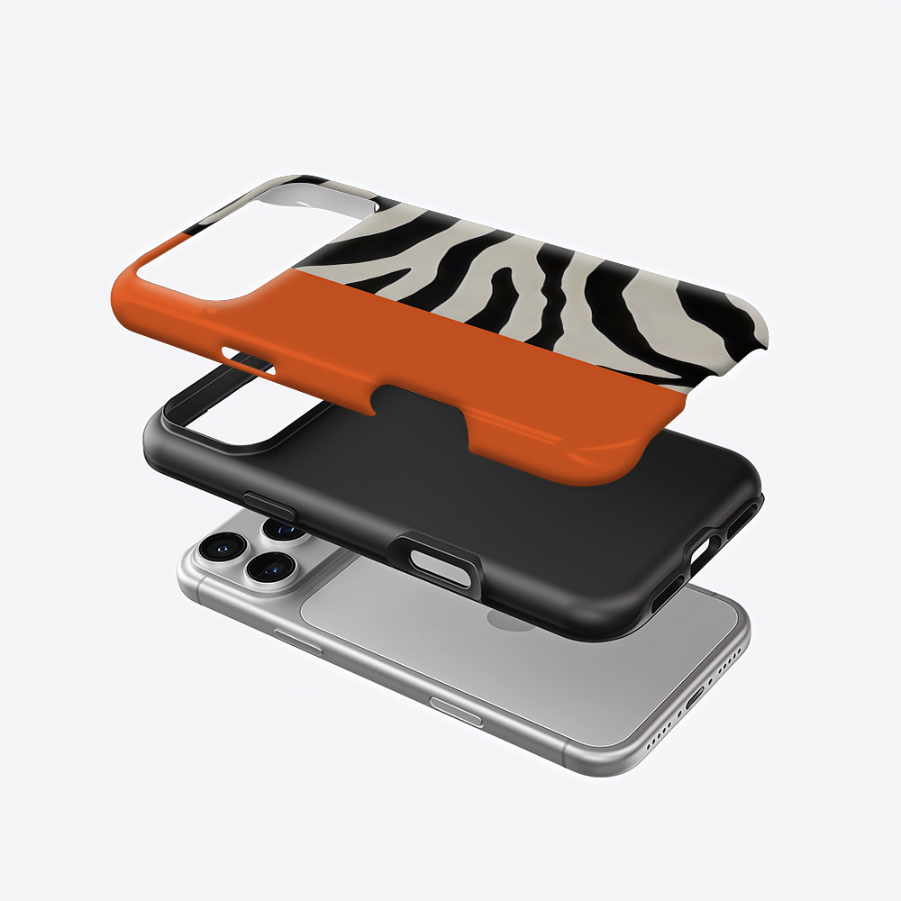 Orange Black Zebra Color Block - Phone Cases Zebra ulasan dan harga
