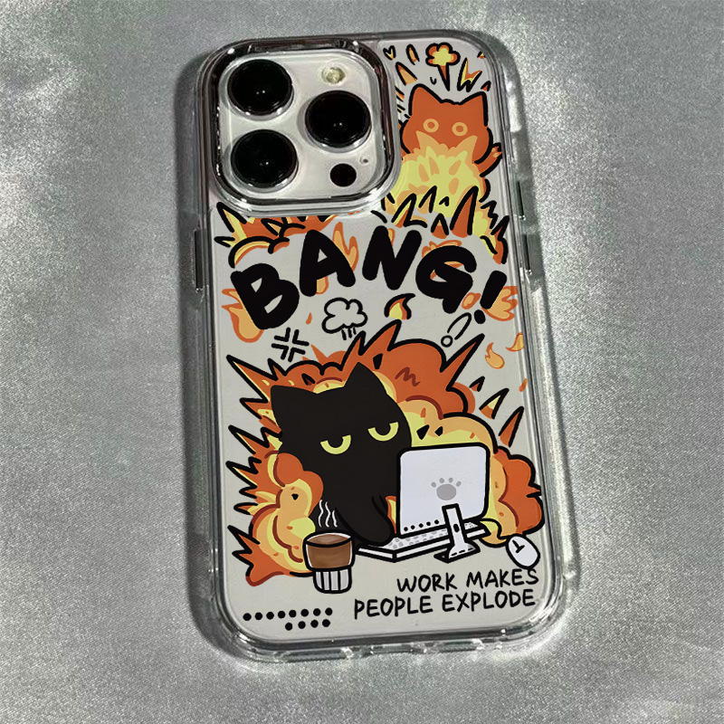 Work Explosion Cat Phone Case  - Phone Cases Google Pixel 9A ulasan dan harga