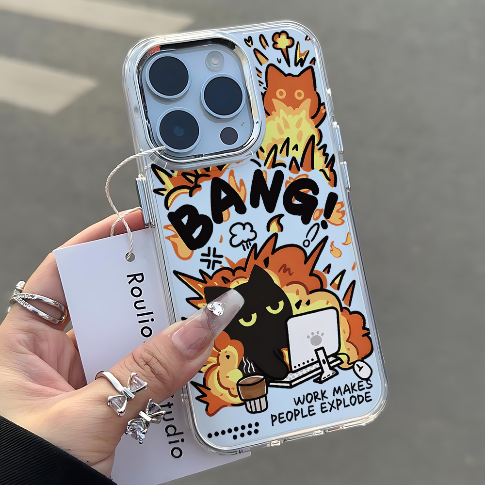 Work Explosion Cat Phone Case  - Phone Cases Google Pixel 9A ulasan dan harga
