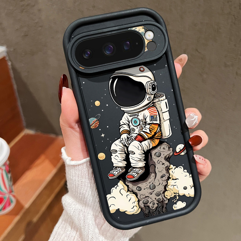Cartoon Astronaut Print TPU Ph - Phone Cases Google Pixel 9A ulasan dan harga