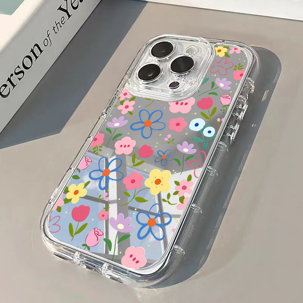 Korean Ins Style Floral Silver - Phone Cases Online ulasan dan harga